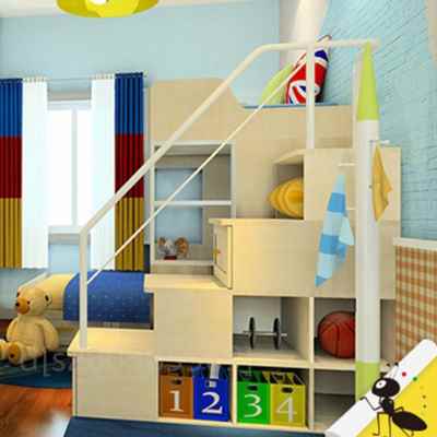 新品厂促儿童床配件上下床高低床子母床楼梯柜扶手阶梯柜护栏白品