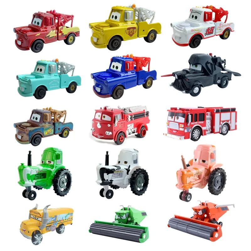 Disney Pixar 2 3 Lighting McQueen Tractor Car Truck Mater Qu