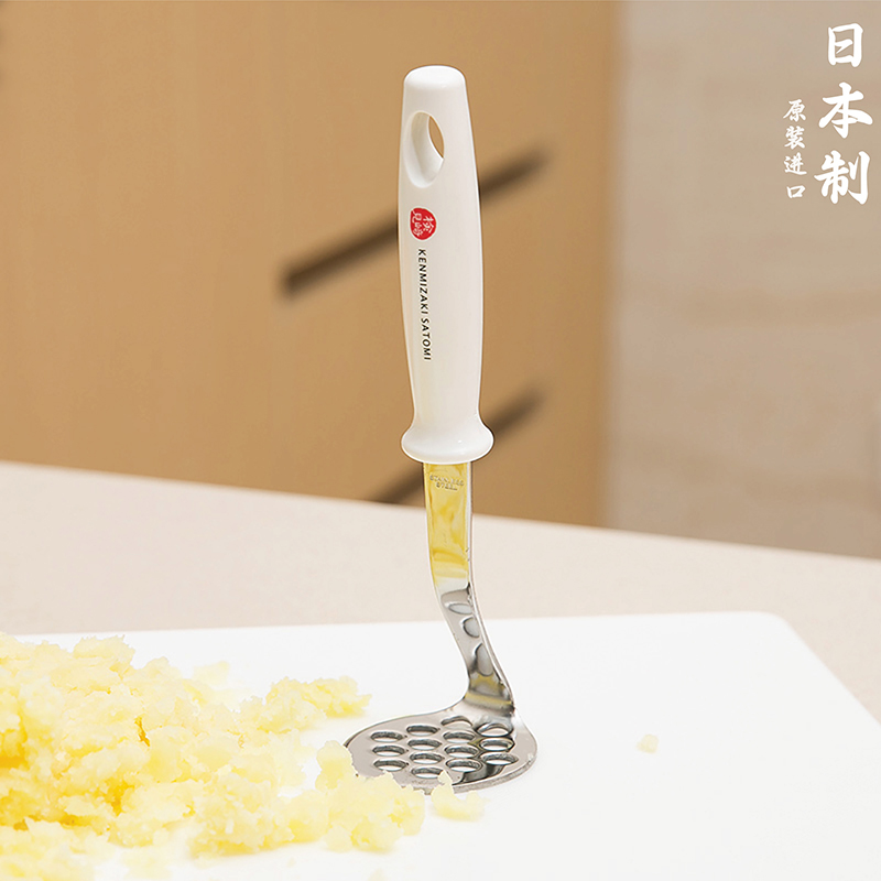 日本进口土豆泥压泥器宝宝辅食不锈钢压鸡蛋器碾压工具捣碎器神器