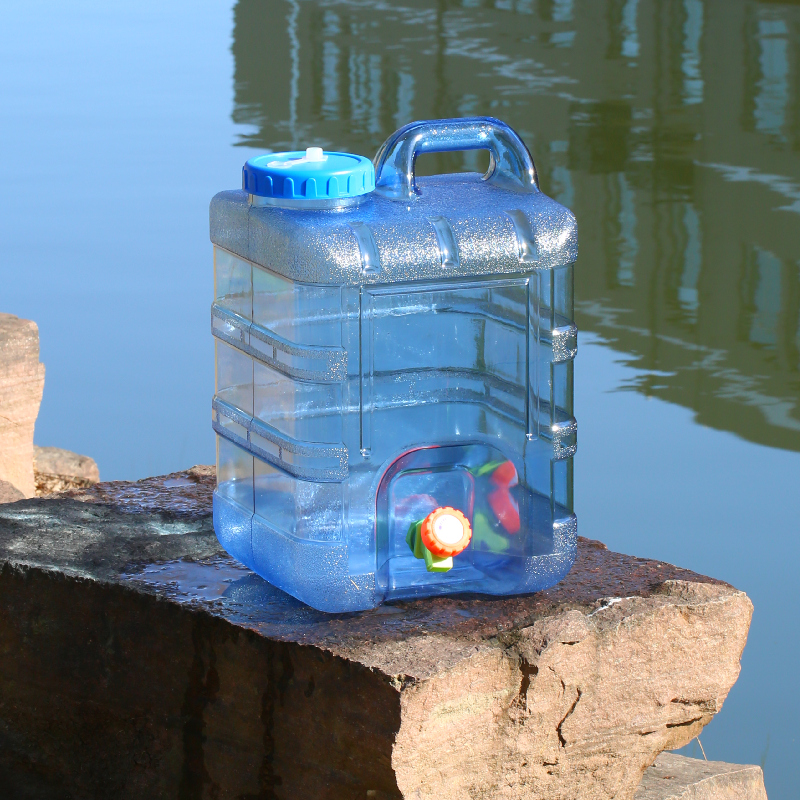 PC食品级户外水桶用水用塑料纯净方水家888手提水箱车载大容量储