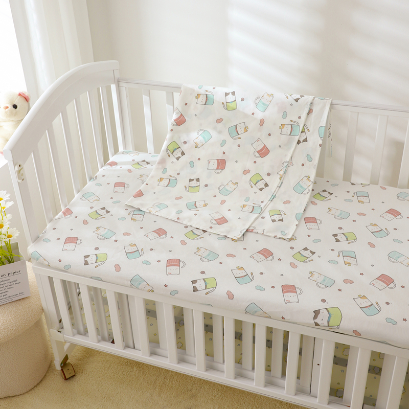 婴儿床单纯棉a类宝宝新生儿全棉被单拼接床垫套婴童褥套被套定制