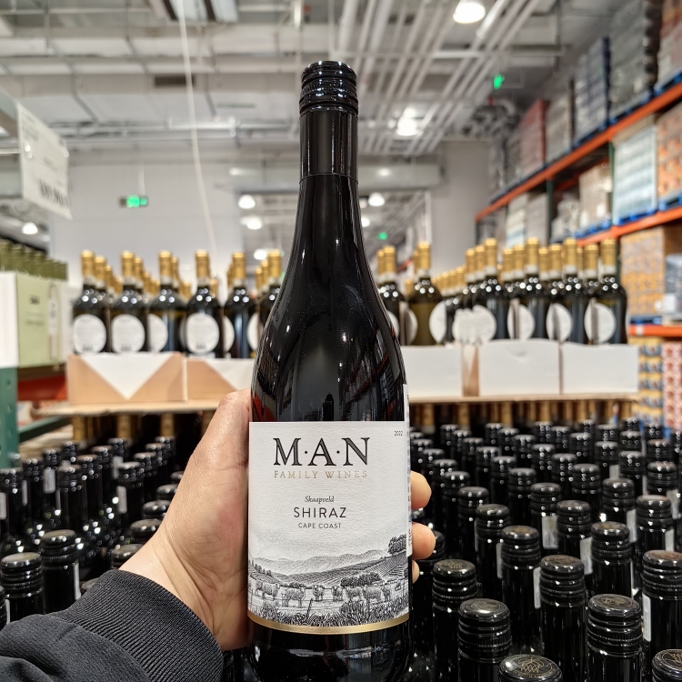 Costco代购 南非进口 MAN VINTNERS 西拉干红葡萄酒 750ml  红酒