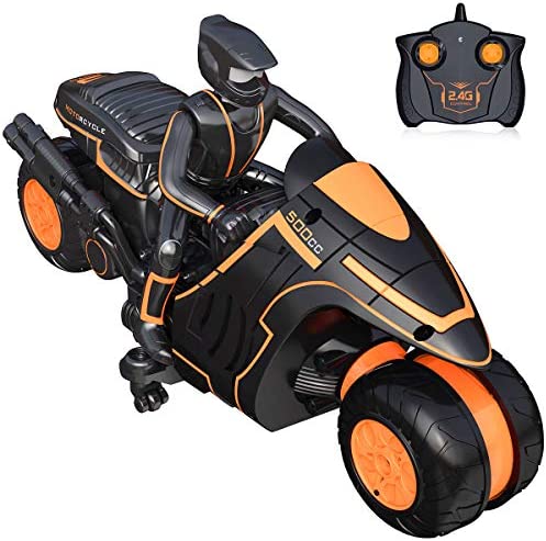 Karoter Remote Control Motorcycles   360° Spinning Action R