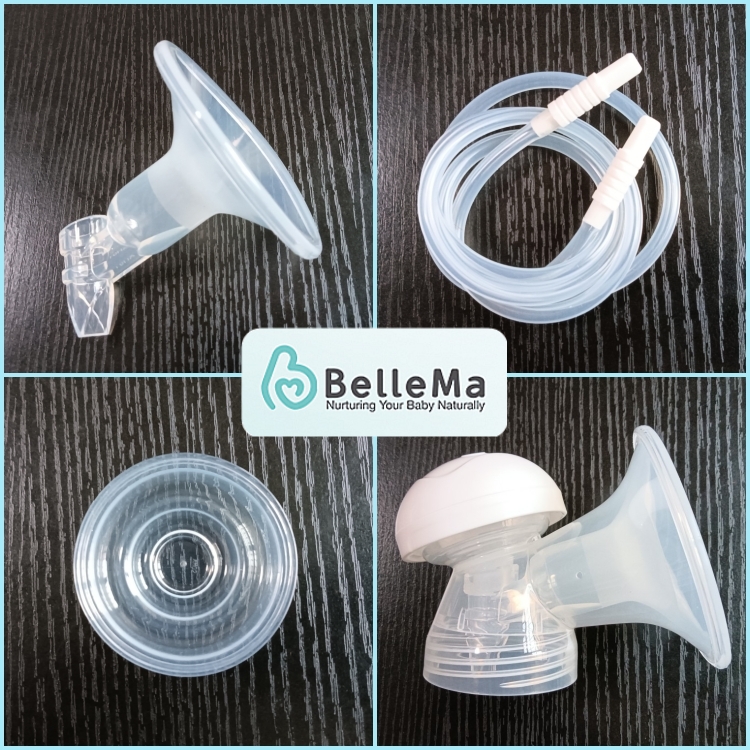 BelleMa贝尔玛 电动吸奶器套装配件喇叭硅胶气囊盖奶瓶吸力连接管