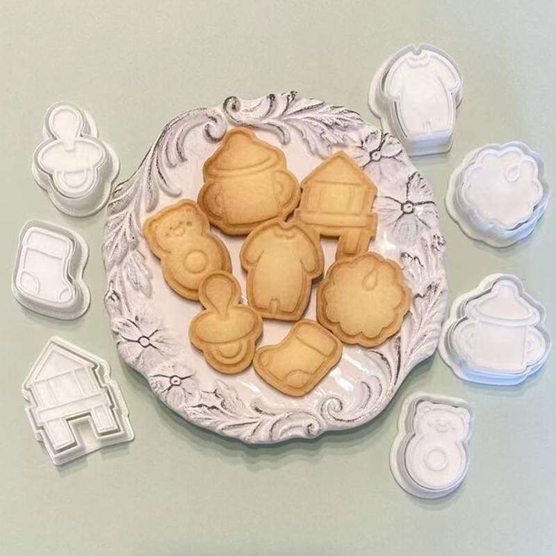 日式卡通BABY婴儿满月周岁饼干曲奇模具 卡通可爱糖霜3D烘焙工具