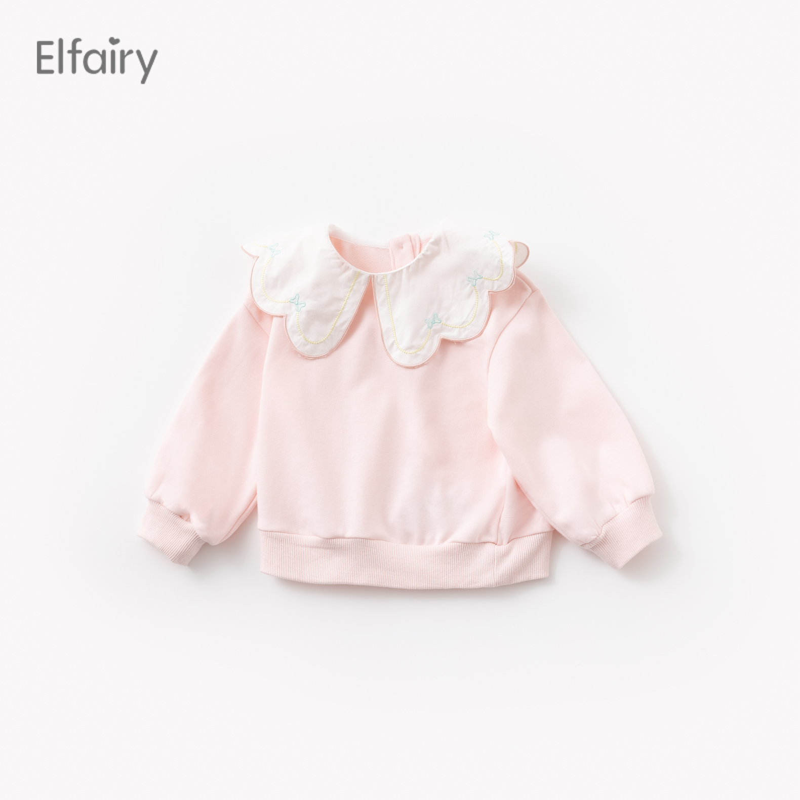 Elfairy女童卫衣女宝宝T恤婴幼儿长袖上衣儿童套头衣服公主春秋装