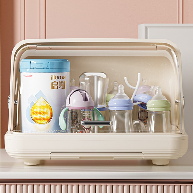 奶瓶收纳盒沥水防尘婴儿专用宝宝餐具架子沥水架置物架碗柜双层