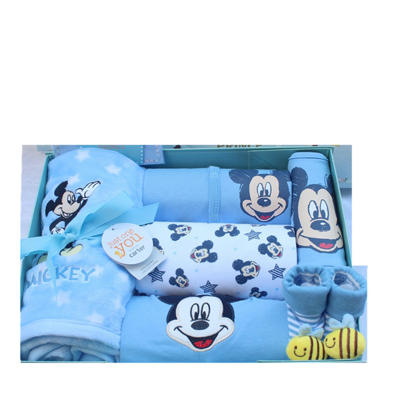 迪士尼婴儿礼盒新生儿套装男宝宝满月周岁百日衣服纯棉礼物礼品