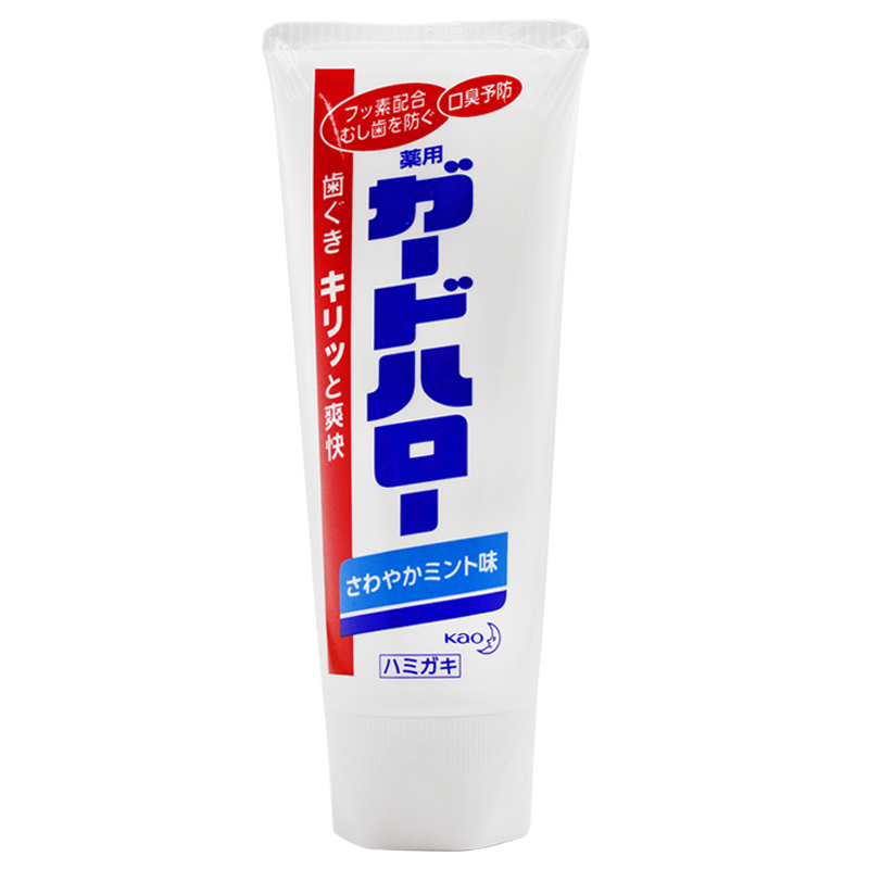 日本原装花王KAO花王牙膏含氟防护去垢健齿清新口气薄荷味165g*10