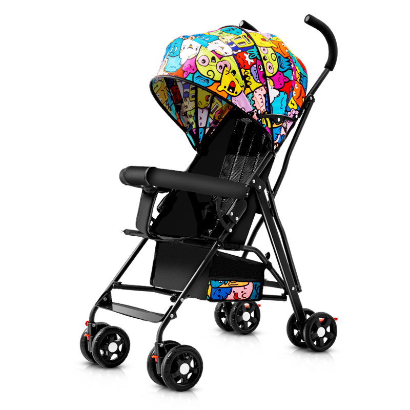 婴儿推车可坐可躺宝宝简易超小儿童溜娃轻便折叠便携式伞车手推夏