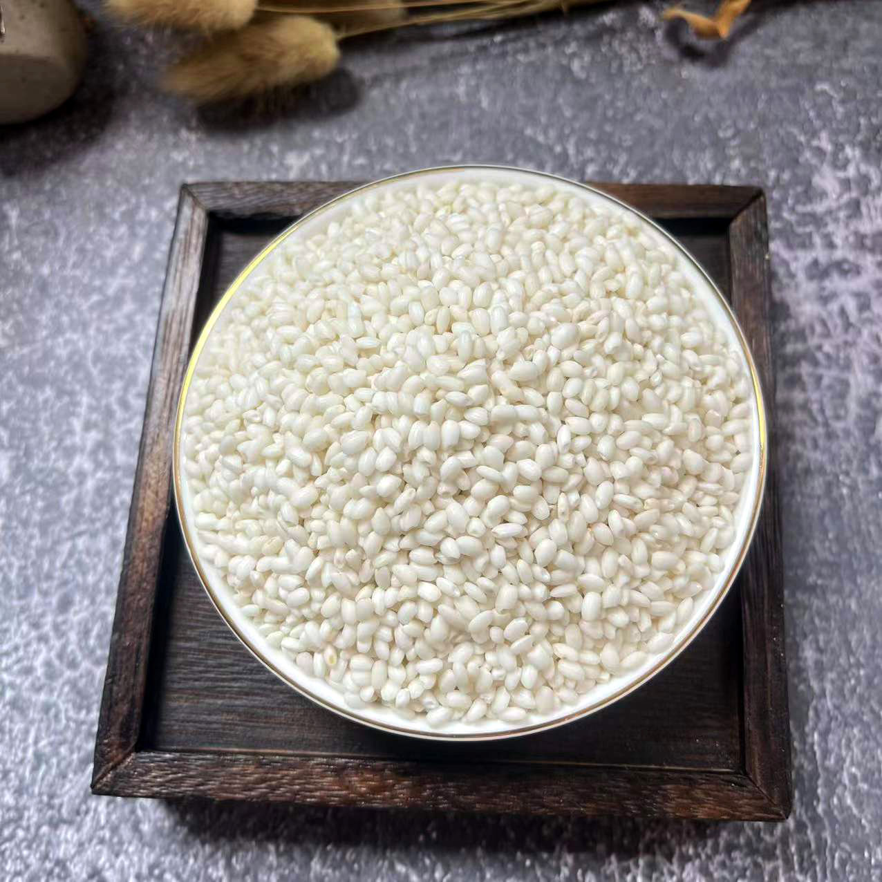 新圆白糯米2500g5斤糍粑新香白江米粽子酒酿食用五谷袋装家用熬粥