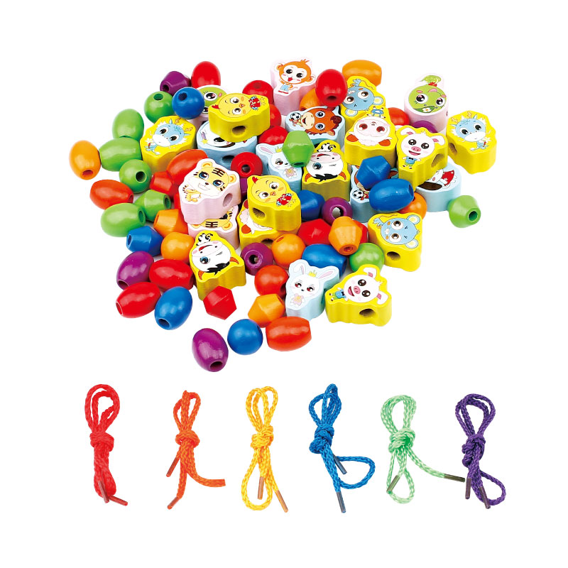 婴幼儿童宝宝串珠子穿线益智玩具训练专注力二岁1-3岁男孩2女孩4