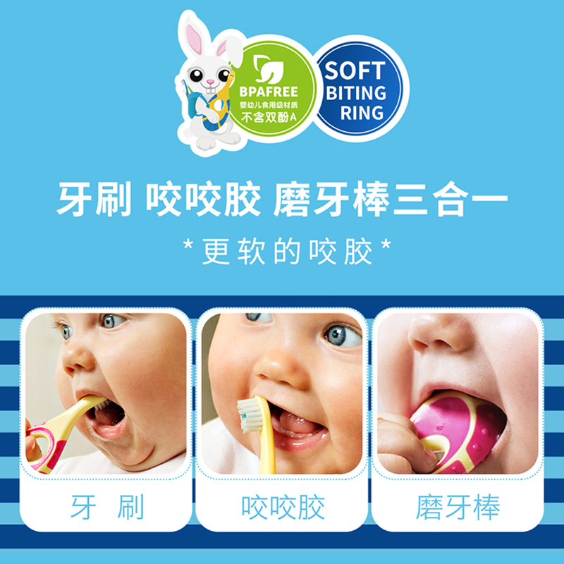 挪威jordan进口儿童牙刷婴儿宝宝牙刷0到3岁到6-12岁软毛口腔清洁