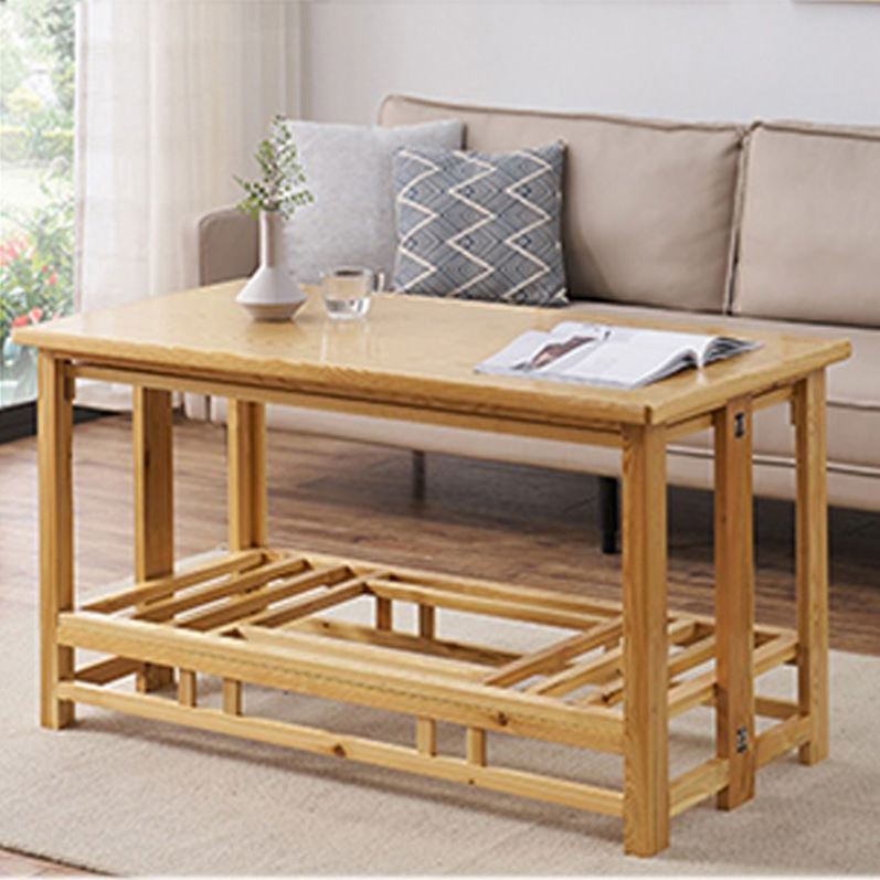 烤火架折叠多功能长方形烤火桌子家用客厅取暖桌1.2m楠竹桌子