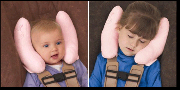 上新婴儿童安全座椅护颈枕宝宝u型枕 汽车u形头枕 旅行睡觉防偏头