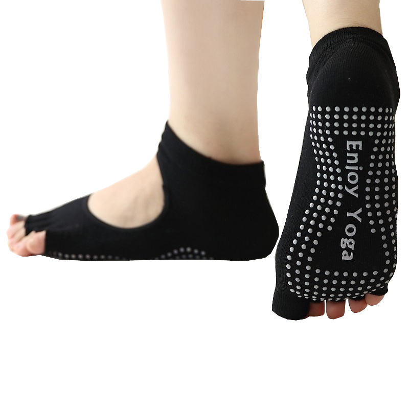 瑜伽袜子专业防滑女夏季五指袜全纯棉瑜珈室内运动健身普拉提袜子
