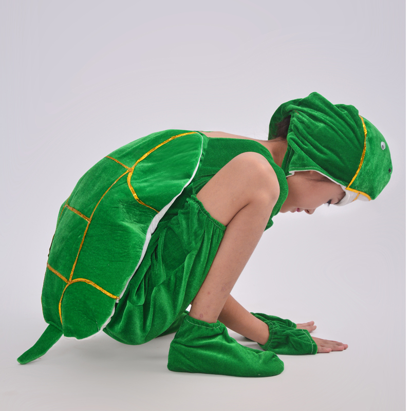 六一儿童动物小乌龟演出服装卡通造型龟兔赛跑话剧舞蹈表演服成人