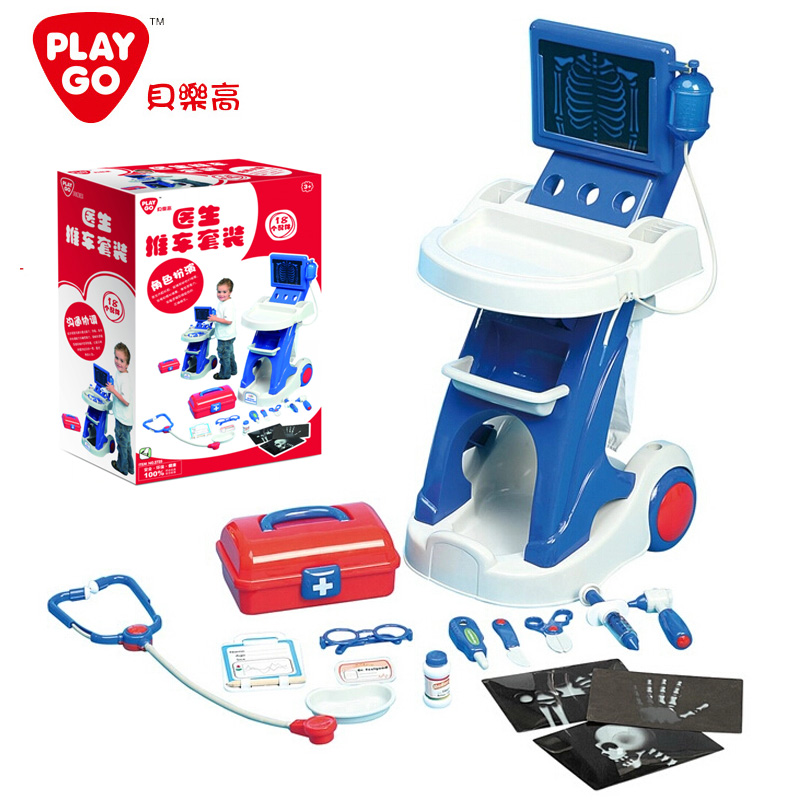 PLAY GO扮演小医生医院护士医疗推车儿童过家家玩具儿童职业体验