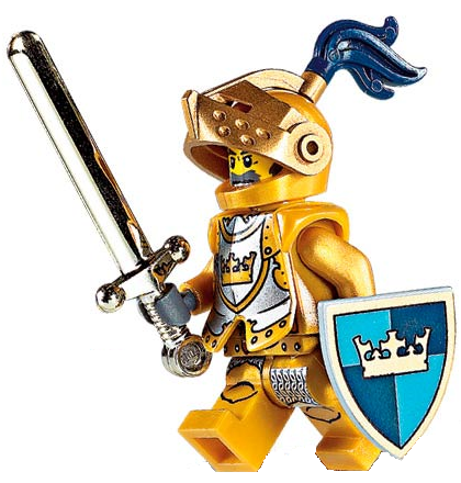 LEGO乐高cas415人仔城堡黄金骑士身体部件塑料拼装积木玩具男孩新
