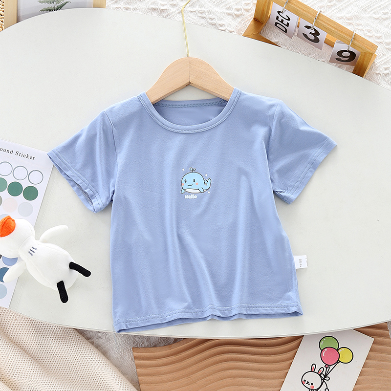 宝宝短袖t恤夏季莫代尔婴儿上衣薄款1一岁男女儿童半袖婴幼儿夏装
