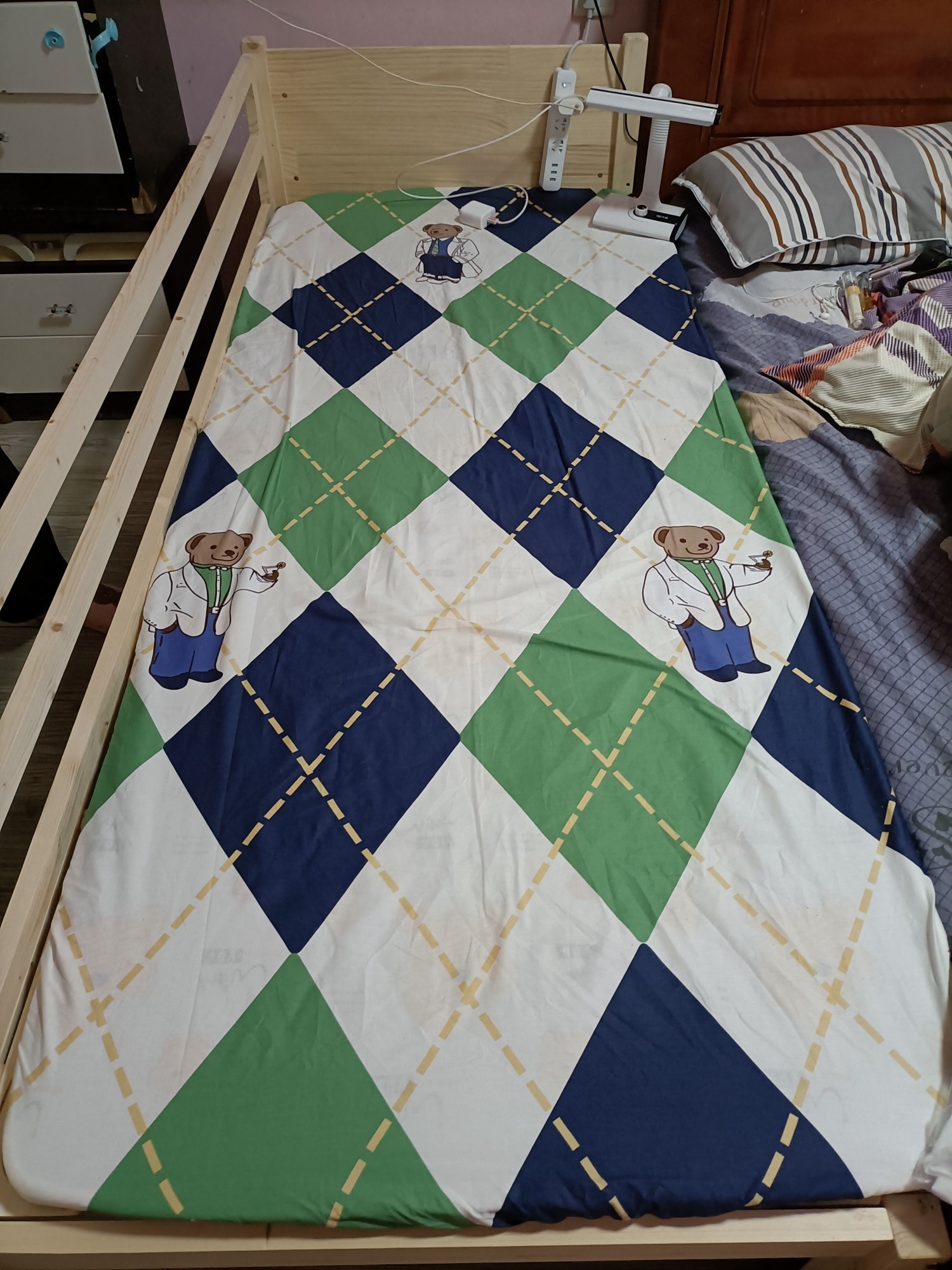定做拼接床加宽床儿童床婴儿宝宝小床拼接床纯棉全棉床笠床罩床单
