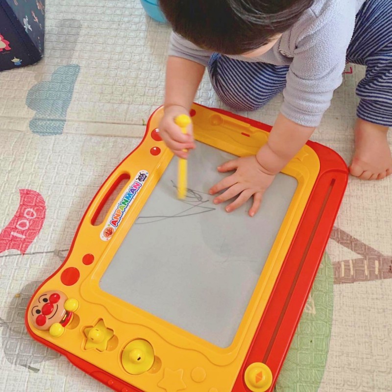 日本面包超人儿童磁性写字板音乐画板宝宝绘画涂鸦板早教益智玩具