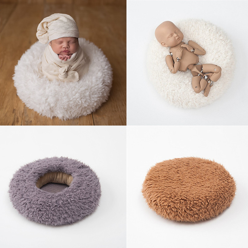 影楼新生儿摄影道具毛绒沙发枕宝宝拍照造型小豆袋婴儿月子照助理