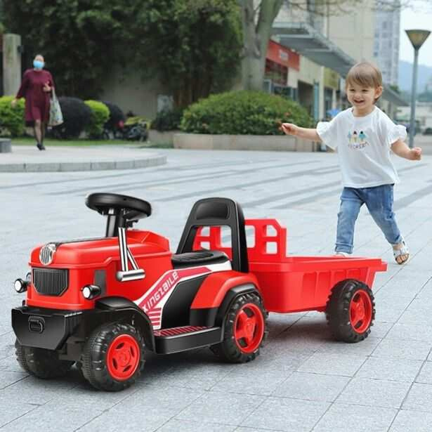 儿童电动车三轮车电瓶可充电带人双人四轮拖拉机玩具可坐人1-8岁/