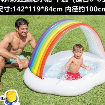 超大儿童家用室内海洋球池婴幼儿水上小船婴儿围栏游泳圈游泳池