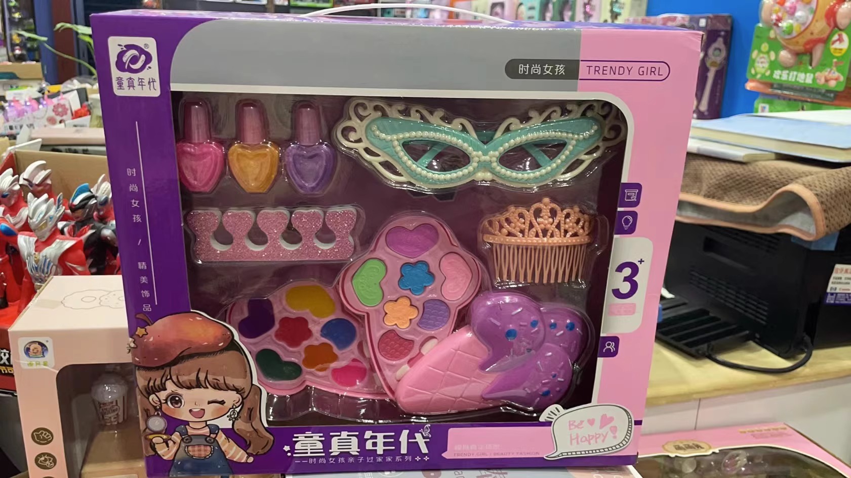 女童儿童化妆品套装无毒小女孩子6岁4玩具5宝宝的彩妆盒3一9公主8