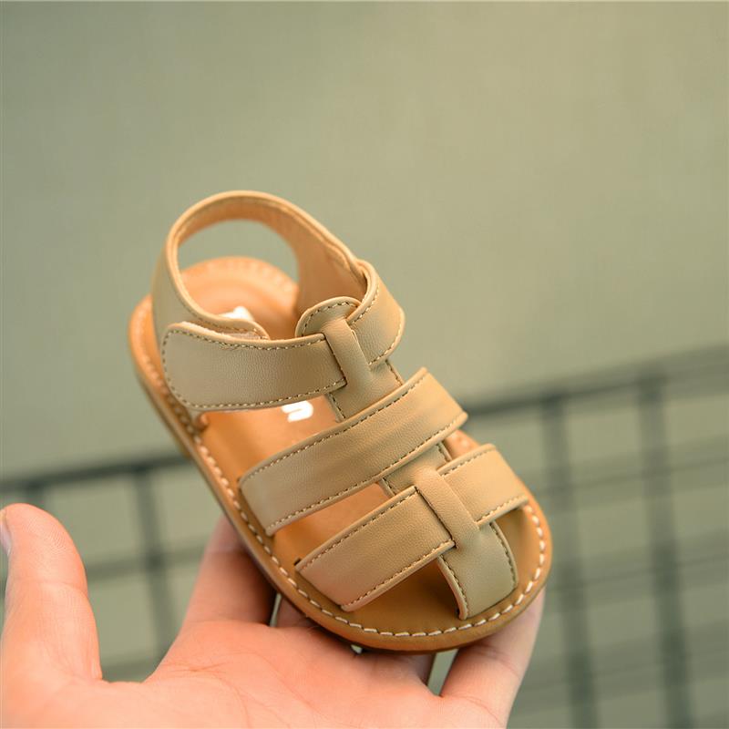 宝宝学步鞋夏季新款婴儿凉鞋女0一2岁男幼儿包头防滑软底小童鞋子
