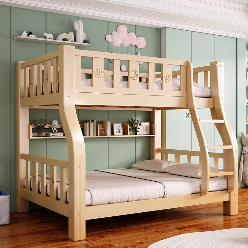 实木上下床双层床两层q高低床成人上下铺宿舍木床儿童床双人子母