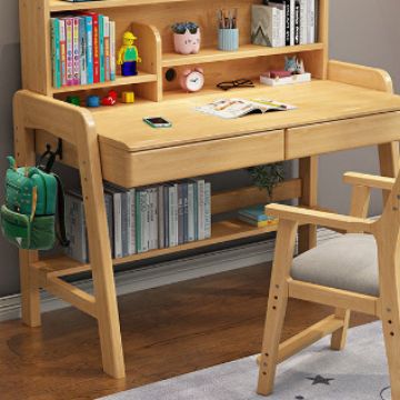 儿童学习桌清仓儿童桌学生椅子可升降全实木书桌椅写字桌儿童书桌