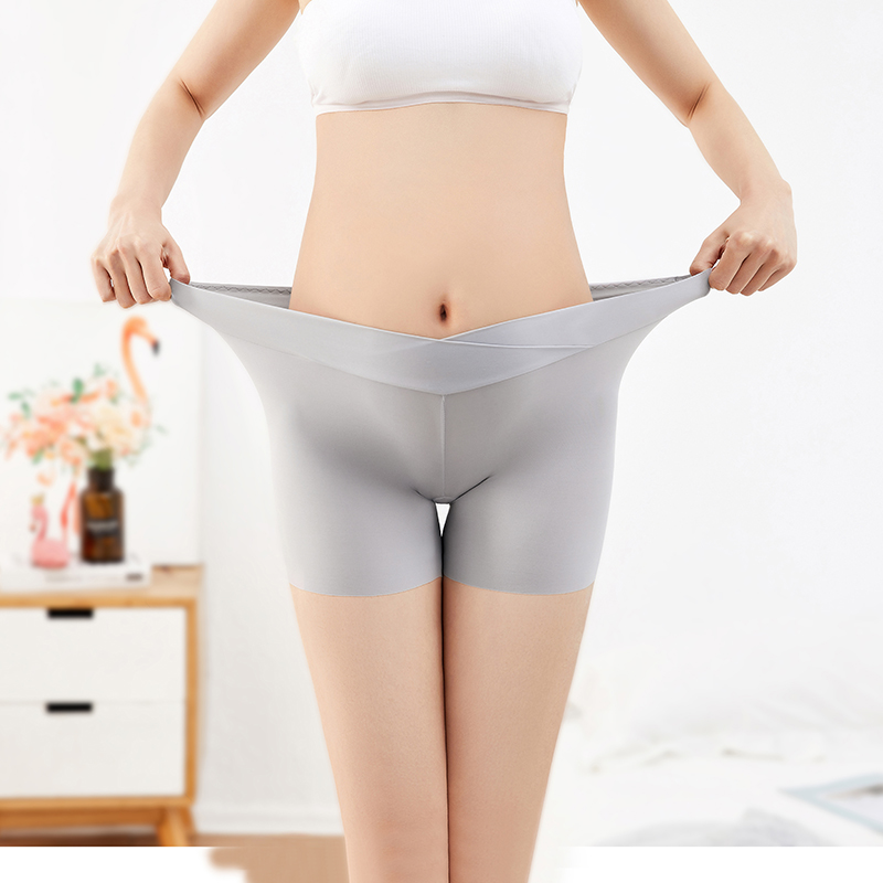 孕妇安全裤防走光夏季薄款低腰孕中晚期托腹冰丝无痕孕妇专用内裤