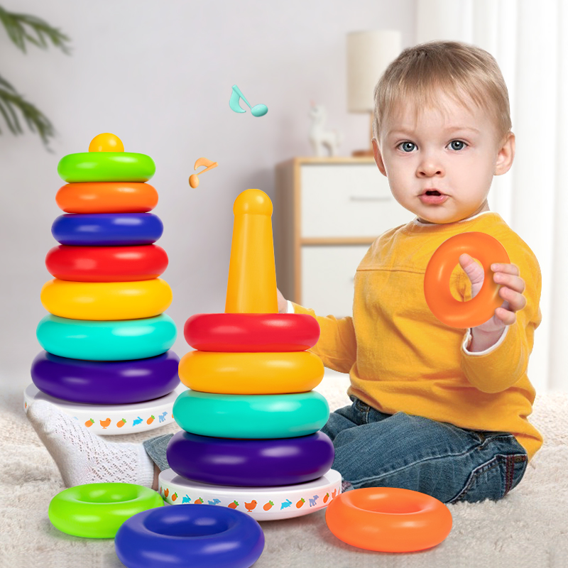 婴儿玩具6个月以上7八九12宝宝益智早教套塔1一2岁半男女孩叠叠乐