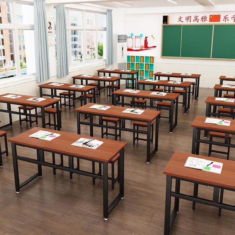 补习一体初中生中学生学生培训班课桌椅儿童画室学习桌托管班教室