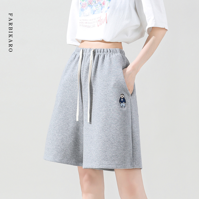 新品法碧卡孕妇夏季两件套2024新款小个子外穿短裤袖休闲套装韩版