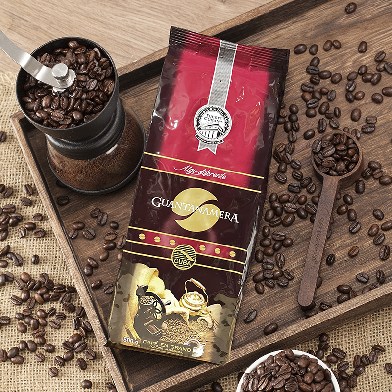 关塔那摩精品咖啡豆古巴原装进口意式美式黑咖啡拿铁重度烘焙拼配