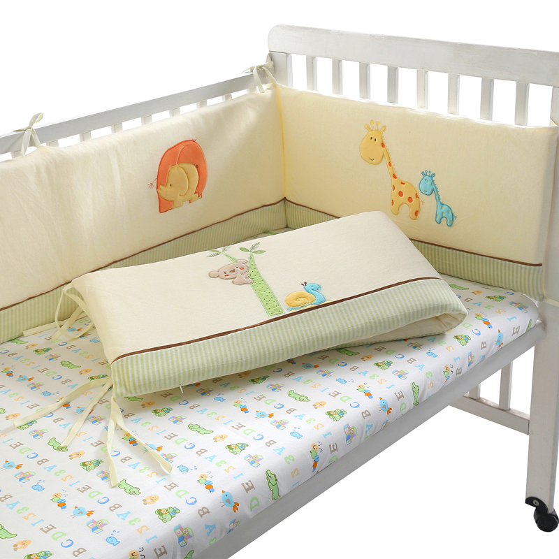 床围婴儿床防撞软包新生儿宝宝床上用品纯棉可拆洗防摔护栏四季款