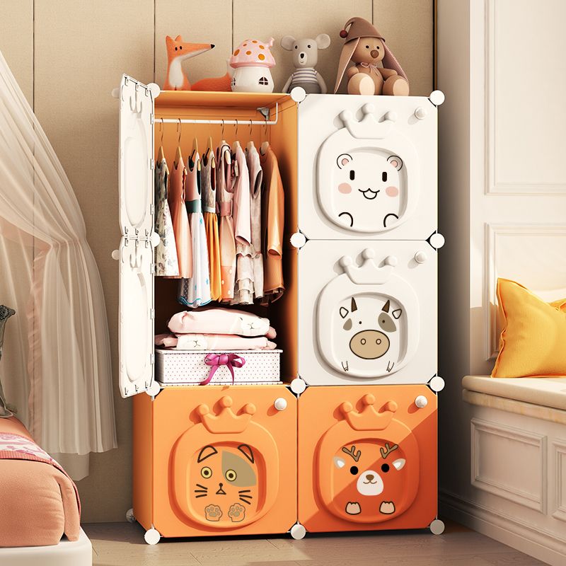 儿童衣柜简易家用卧室宝宝衣服储物箱组装塑料小衣橱婴儿收纳柜子