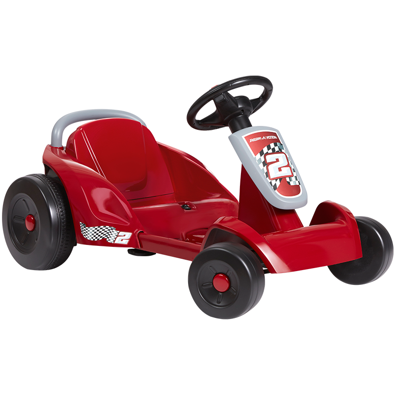 新款美国RadioFlyer儿童电动车卡丁车可坐人小孩四轮玩具汽车宝宝