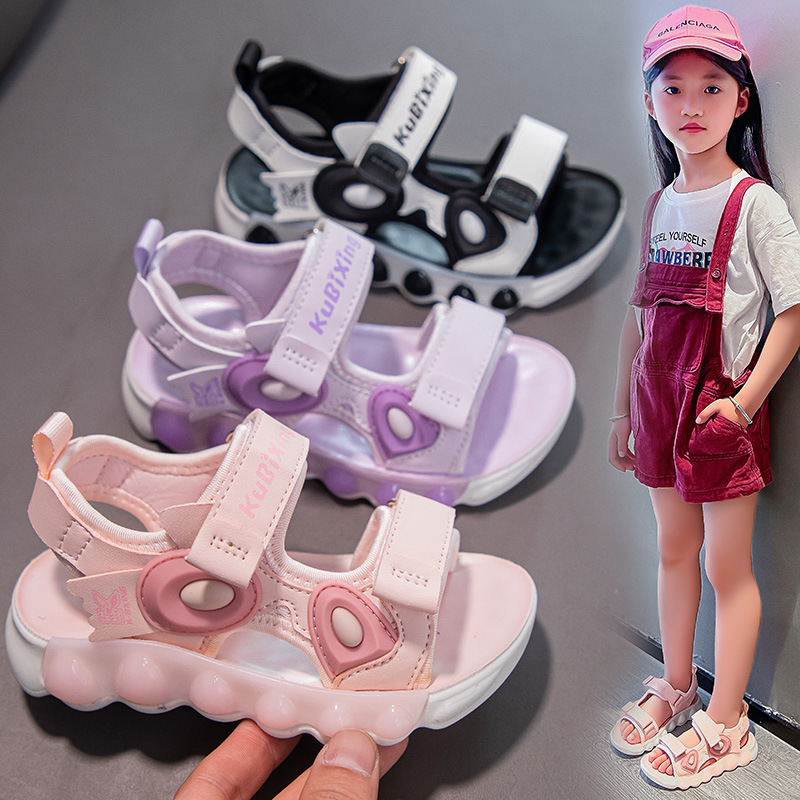 基诺浦儿童运动凉鞋2024夏季新款男童沙滩凉鞋3-12岁女童休闲凉鞋