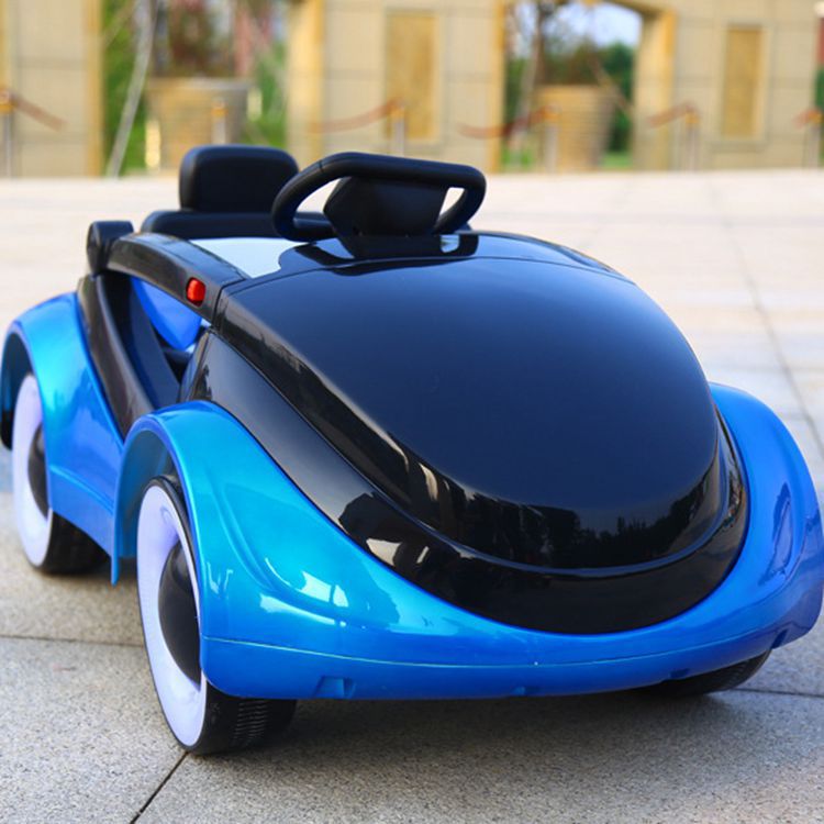 定制儿童电动车科幻四轮闪光遥控汽车可坐人男女宝宝玩具充电摇摆