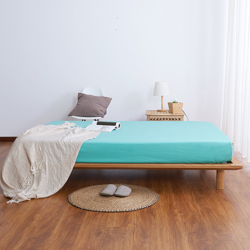 定做纯棉床笠单件纯色床罩儿v童床上下铺1.35米席梦思薄床垫保护