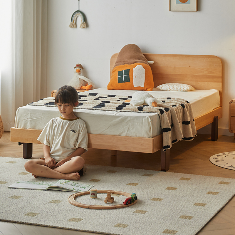金多喜儿童床小户型实木床现代简约单人床儿童房男孩女孩卡通家具