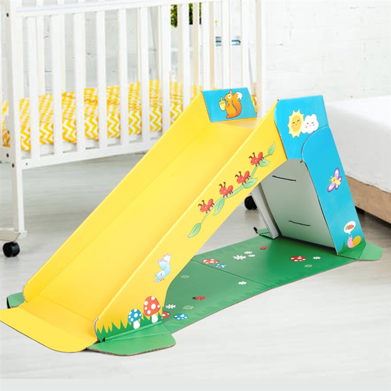 Wowwee可折叠滑梯儿童室内小型滑滑梯玩具纸N质宝宝家用2-5岁礼物