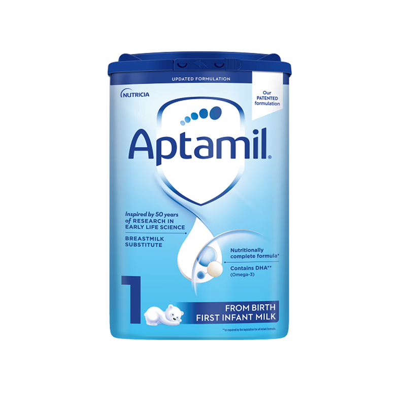 英国Aptamil爱他美经典蓝罐1段婴儿奶粉0-6个月单罐800g 25.4