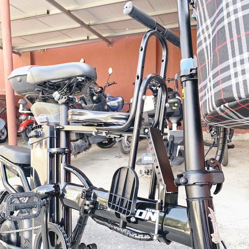 代驾电动车儿童安全座椅前置摺叠电动自行车婴儿座椅电动脚踏车带