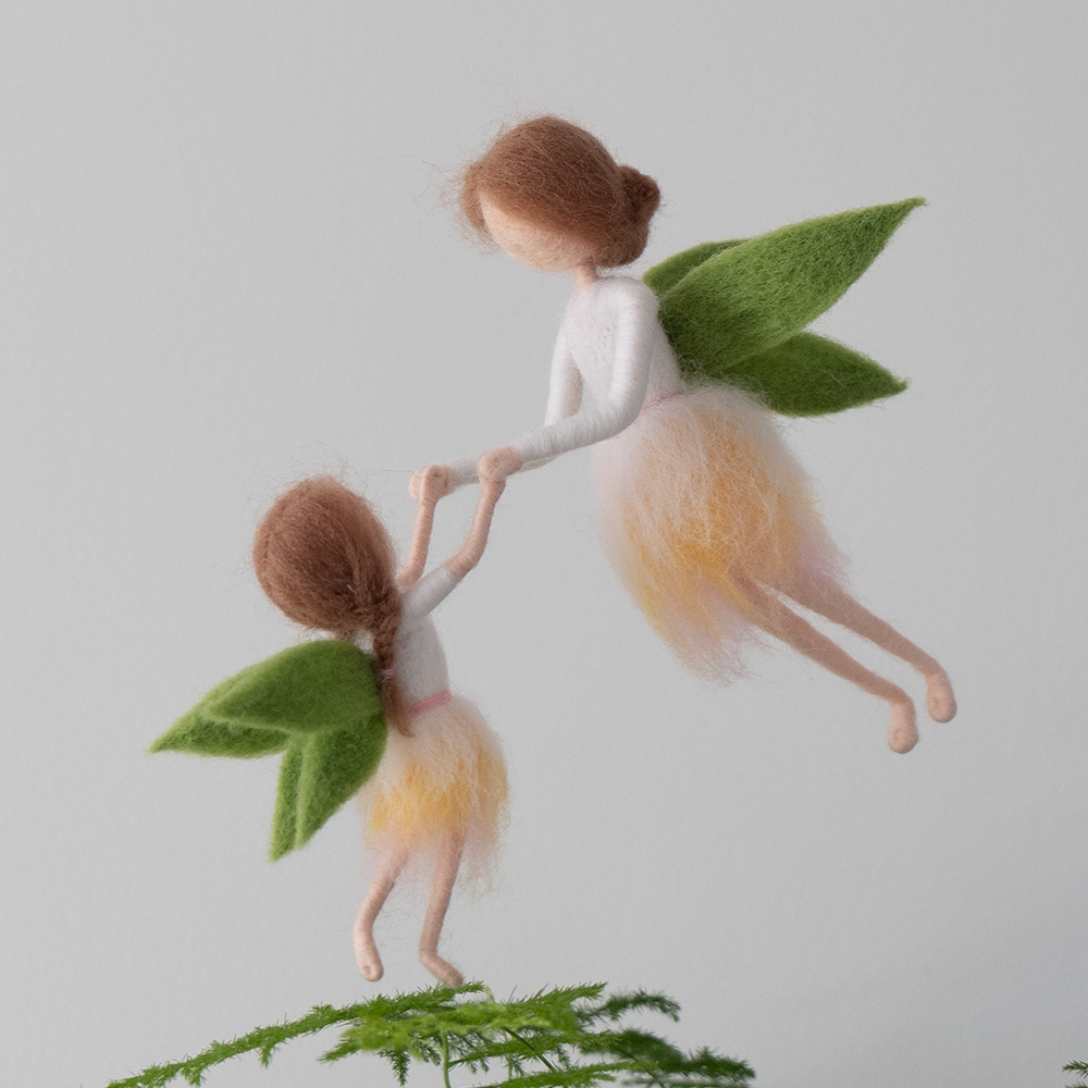 羊毛毡戳戳乐手工DIY童年时光娃娃小精灵玩偶材料亲子女神节礼物