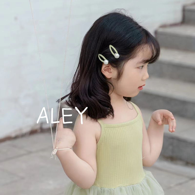 韩国小众独立设计师款手工发饰婴幼儿童小号发夹女儿童边夹刘海夹